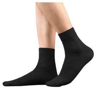 Four Seasons socks men's spring/summer mid-calf length socks antibacterial breathable business men's socks solid color socks men's deodorant sweat-absorbent