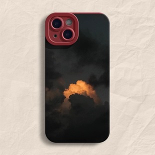 Dusk clouds for Apple 16Promax phone case iPhone15 personality 14Pro explosions 13 beautiful 12X
