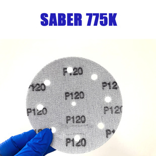 SABER775K Film Purple Paper 5 Inch 9 Hole Dry Sanding Paper Purple Ceramic Abrasive Festo Style Sanding Car