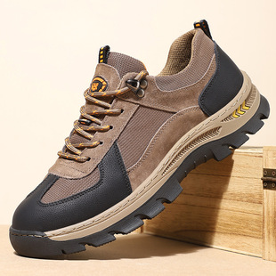 Genuine Leather Men's Shoes Spring New Outdoor Hiking Hiking Shoes Breathable Men's Casual Torre Shoes Comfortable sneaker Men