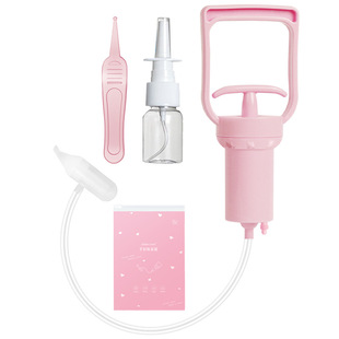 Pull-type nasal aspirator for infants and newborn children manual cleaning of nasal mucus, nasal excrement, nasal congestion and nasal washing artifact
