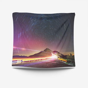 Tapestry cross-border European and American wholesale printing Aurora landscape decoration background cloth Amazon custom delivery
