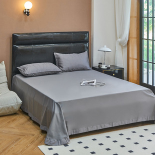 Nordic simple plain cotton high-fixed polka dot Flower jacquard four-piece set tribute satin contrast color embedded rope solid color bed sheet