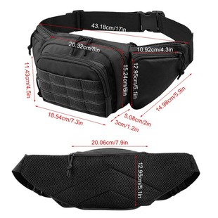 New Outdoor Multifunctional Waist Bag Shoulder Crossbody Chest Bag Military Fan Tactical Leisure Sports Storage Bag