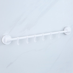 Factory in stock seamless sucker hook kitchen bathroom strong vacuum sucker hook rack sucker row hook set rack