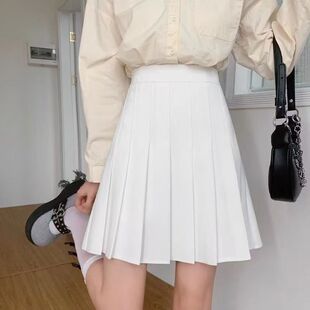 2025 New Summer High-Waisted Pleated Skirt Slimming Jk Petite Skirt Skirt Short Skirt