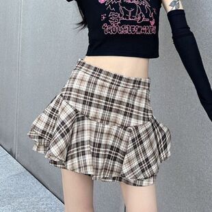 Summer New White Skirt Umbrella Skirt Women's Sweet and Spicy Pure Short High Waist Skirt Sweet and Spicy Pants Skirt