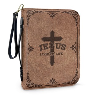 European and American Foreign Trade New Cross Text Printing Zipper Church Book Storage Bag Wristband Commuter Briefcase