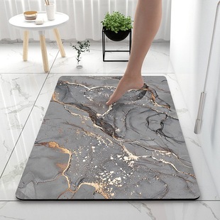 Toilet Toilet Door Quick-drying Foot Mat Entry Door Mat Anti-slip Mat Entry Luxury Bathroom Soft Diatom Mud Absorbent Mat