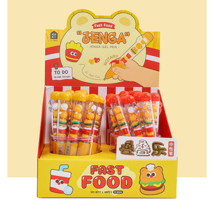 Keqi Creative Jenga Gel Pen Fruit Dopamine Shape DIY Brush Pen Cartoon High-looking Student Use