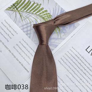 Origin direct spot polyester solid color tie 8cm business tie color more complete wholesale tie