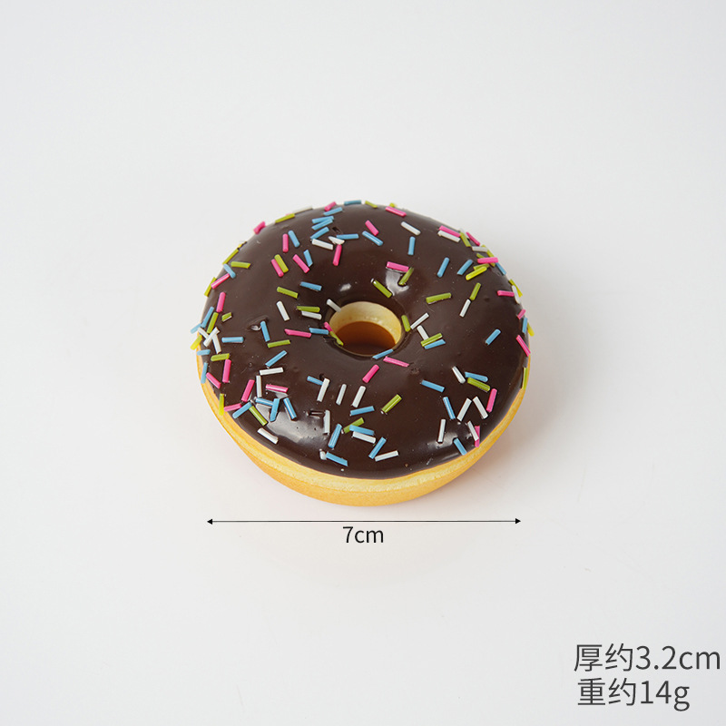 PU 시뮬레이션 도넛 모델 케이크 가게 창 장식 홈 냉장고 장식 시뮬레이션 음식 놀이 도넛 장난감