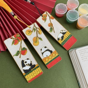 Cloisonne Enamel Painting diy Bookmark Accompanying Ceremony Collective Activities Cloisonne Chinese Style Group Building Student Intangible Cultural Heritage Handmade