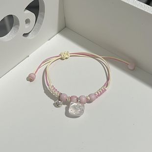 2023 new cartoon Hello Kitty hellokitty hand-woven design fashionable all-matching women's bracelet