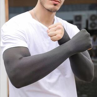 Thickened and enlarged factory wholesale ice sleeve sunscreen sleeve men's finger sleeve driving travel anti-ultraviolet breathable cold feeling
