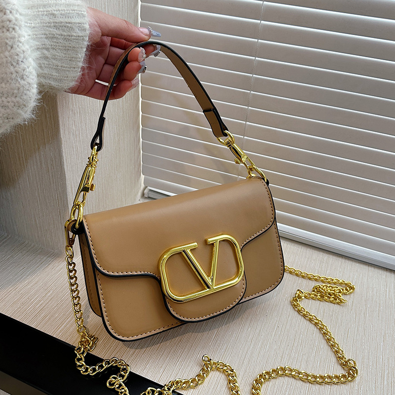 Bags Cross-Border New European and American Trendy Crossbody Bags Women's Shoulder Bags Chain Underarm Vintage High-End Trendy