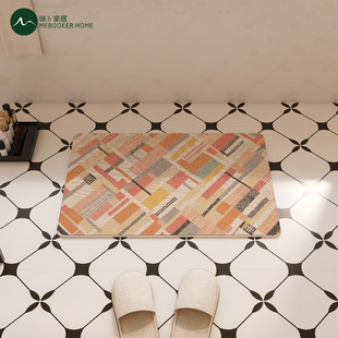Cross-border American hard diatom mud absorbent mat bathroom bathroom door quick-drying foot mat toilet bathroom diatom mud