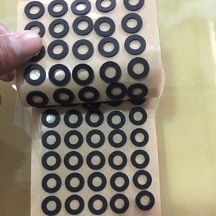 Black eva foam washer thickened adhesive eva pad seal ring self-adhesive 0-type non-slip round washer cushion