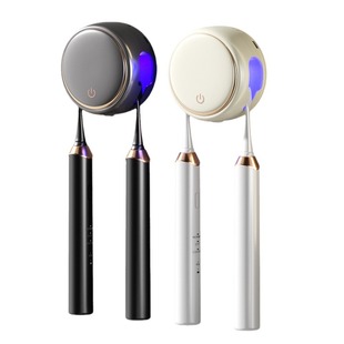 Cross-border disinfection toothbrush holder portable disinfection box wall-mounted non-perforated double uvc ultraviolet sterilization and drying