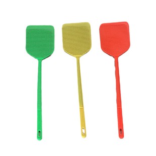 Factory fly swatter household plastic large size not bad thick long handle swatter manual lengthening fly swatter mosquito swatter