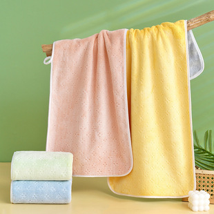 Coral fleece towel double-sided thickened adult face towel absorbent quick-drying soft lint-free face towel factory wholesale