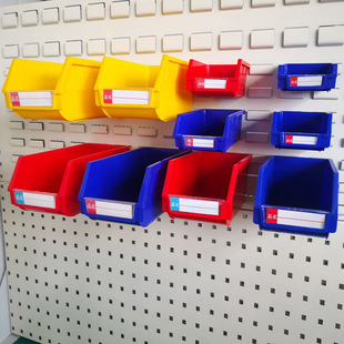 Back-mounted parts box tool box oblique plastic material Box hardware tool screw parts finishing storage box