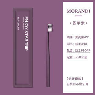 Hotel disposable toothbrush wholesale B & B hotel hospitality soft hair disposable toothbrush toothpaste toiletries suit