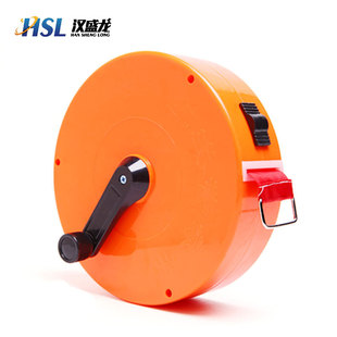 Wholesale portable boxed warning belt isolation belt warning belt pay attention to safety retractable disc type electric warning belt