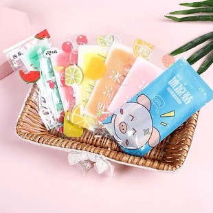 Factory spot fruit flavor ice stickers summer ice stickers students military training cool stickers cartoon cute mobile phone cooling stickers