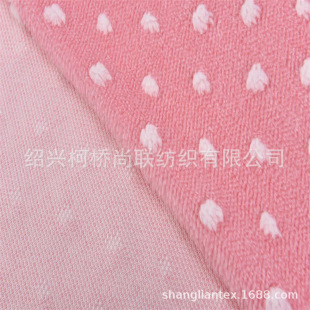 Factory spot single-sided cotton wool jacquard small polka dot pea particle fabric sofa cushion blanket toilet cushion cloth