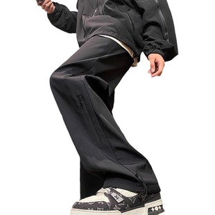 American Style Three-proof Rush Pants Men's Summer Retro All-match Thickened Trendy Brand Casual Pants High Street American Style Functional Long Pants