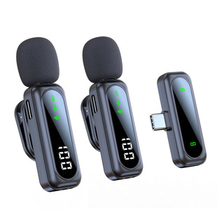 New private model wireless collar clip microphone radio noise reduction recording live small microphone VLOG shooting collar clip wheat