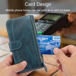 Fujitsu Arrowsu F-51B Oil Leather Zipper Wallet Phone Case F-52B Flip Crossbody Protective Case