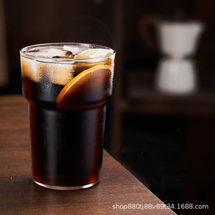 Simple Transparent Glass Cafe Cold Extract Coffee Cup Beverage Cup Creative Internet Celebrity Cup High Color Value Cocktail Cup