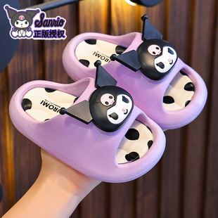 Children's Sandals and Slippers Girls' Anti-Slip Summer Cartoon Cute Bath Soft Bottom Bathroom Indoor Baby Slippers