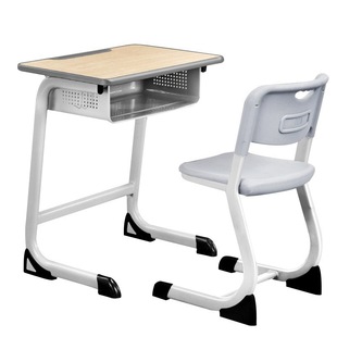 Primary and secondary school children's study table lifting single thickened C- type desks and chairs school tutoring class students desks and chairs