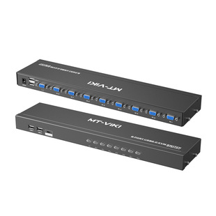 8-портовый Интеллектуальный ручной переключатель KVM Maituowei Moment 1 Drag 8 с настольным управлением удлинительным проводом Новинка MT-801UK-L