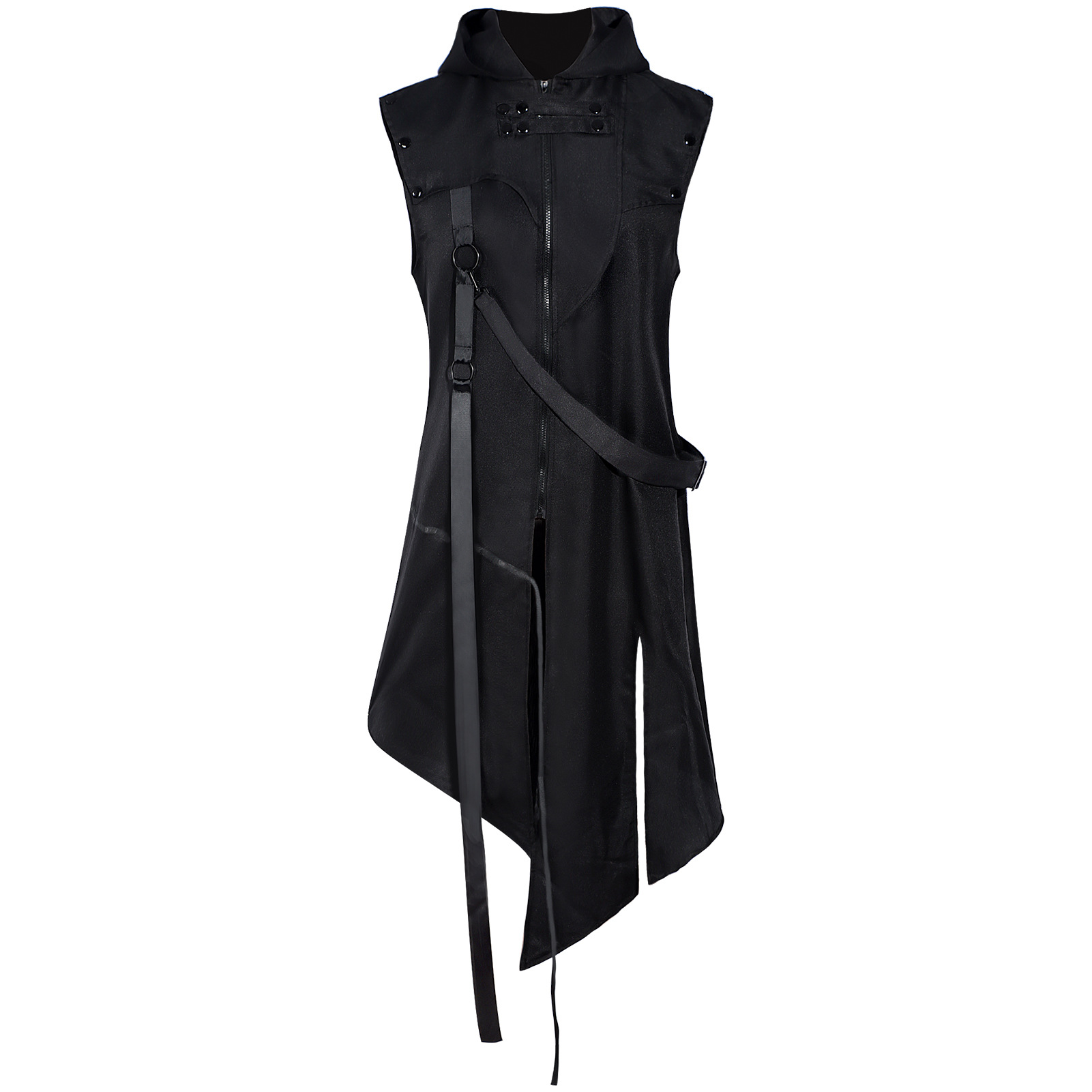 Halloween New Medieval Renaissance Punk Coat Performance Coat Vintage Gothic Long Dress Coat