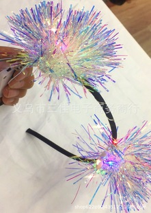 Cross-border Halloween cute cat ear hairband Christmas rabbit ear bright silk headband creative stage animal performance headwear