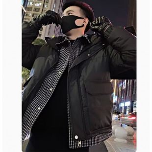 Fake Two-piece Cotton-padded Coat Men's Coat Winter Thickened Warm Cotton-padded Coat Men's New Arrival Winter Corpse Handsome Cotton-padded Coat
