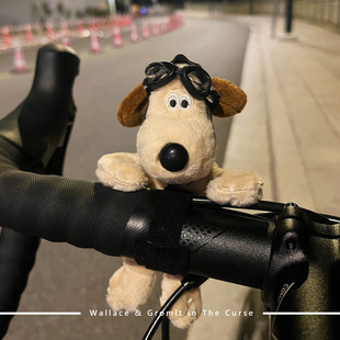 Leader dog doll cute bicycle decoration electric car pendant accessories single road balance handlebar doll ornaments