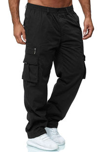 Men's eBay Casual Multi-Pocket Loose Straight Outdoor Trousers Fitness Sports Casual Overalls Cross-border Foreign Trade