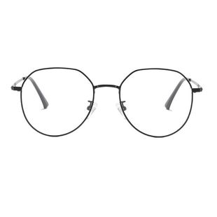 New Chestnut Tea Round Frame Glasses Women's All-match Face Show Small Korean Version Glasses Frame Ultra-light Near-sight Glasses Anti-blue Light Glasses