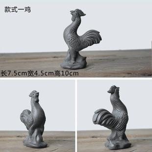 Tea pet ornaments boutique can raise 12 zodiac rat Ox Tiger Rabbit Dragon Snake Horse Sheep Monkey chicken dog pig purple sand Ge kiln tea play