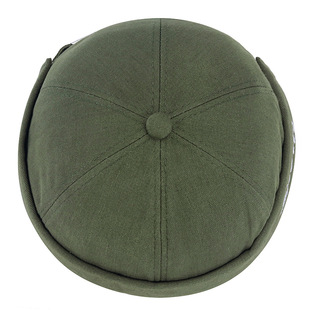 Spring and Autumn Men's and Women's New Artistic Land Master Hat Fashionable Hip-hop Hip-hop Hat Beanless Simple Melon-skin Hat