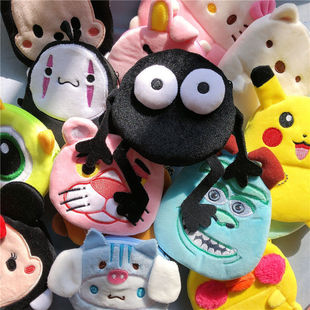 Cartoon Mini Coin Purse Plush Pendant Creative Cute Girls Internet Celebrity Coin Bag Student ID Card Bag Accessories
