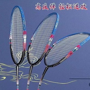 Cross-border trembles explosions Amazon factory direct badminton racket national tide facial makeup 3007 amateur primary training racket