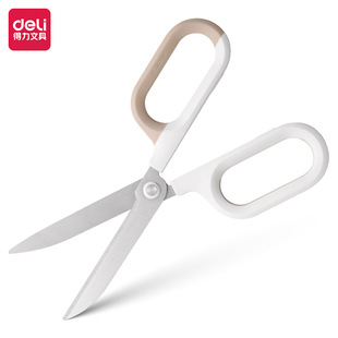 Deli scissors office stainless steel large scissors labor-saving household long 180 tailor handmade adult scissors wholesale