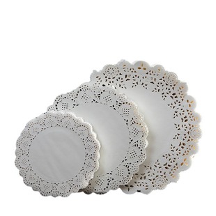 Food Grade Thickened Dessert Fried BBQ Cake Baking Oil Absorbing Anti-sticking Pad Round Square Lace Lace Paper