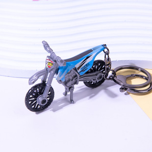 Alloy car mini beach motorcycle off-road vehicle model toy model decoration doll machine keychain gift